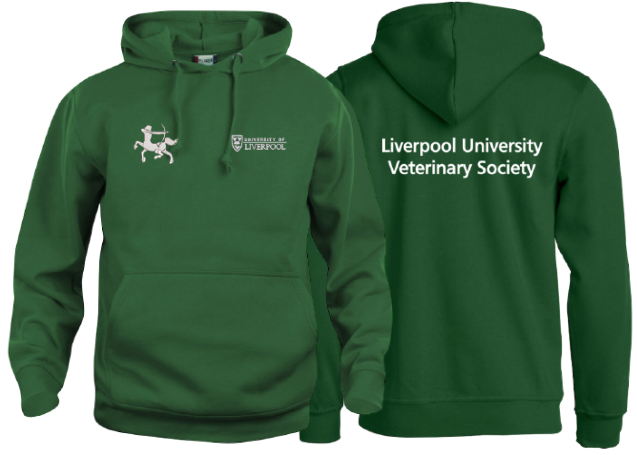 Cotton Rich Unisex Hoodie with embroidered logo left breast