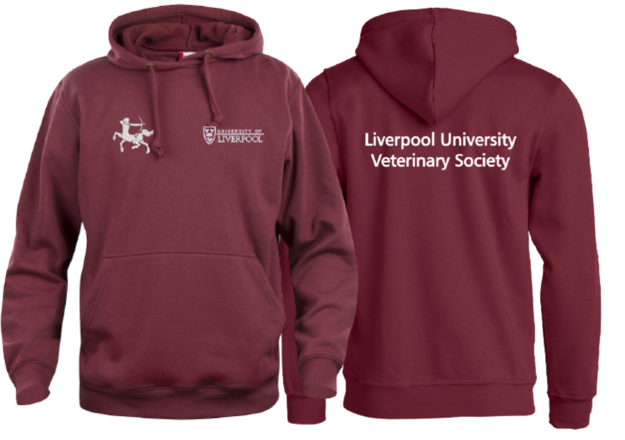 Cotton Rich Unisex Hoodie with embroidered logo left breast