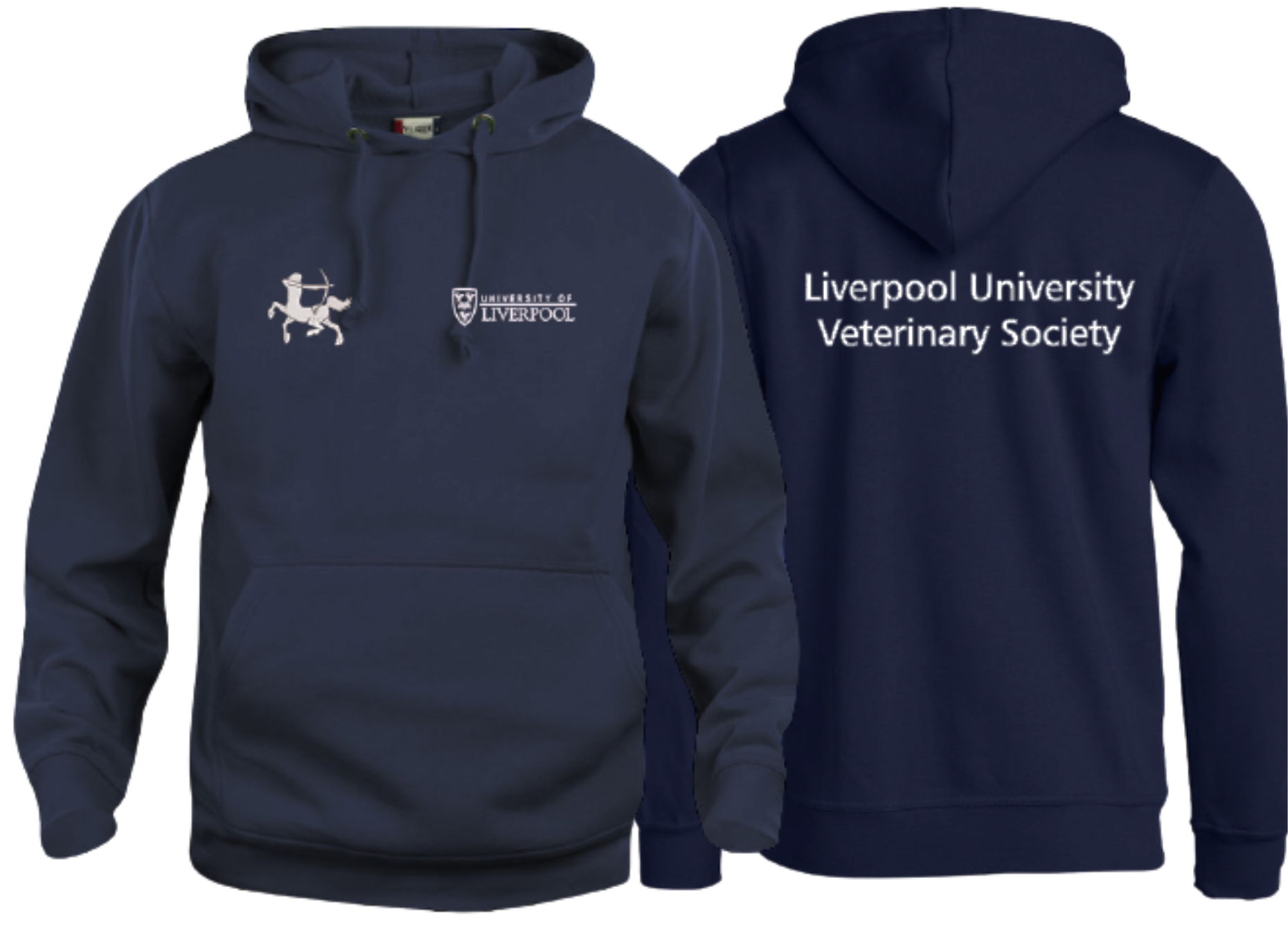 Cotton Rich Unisex Hoodie with embroidered logo left breast