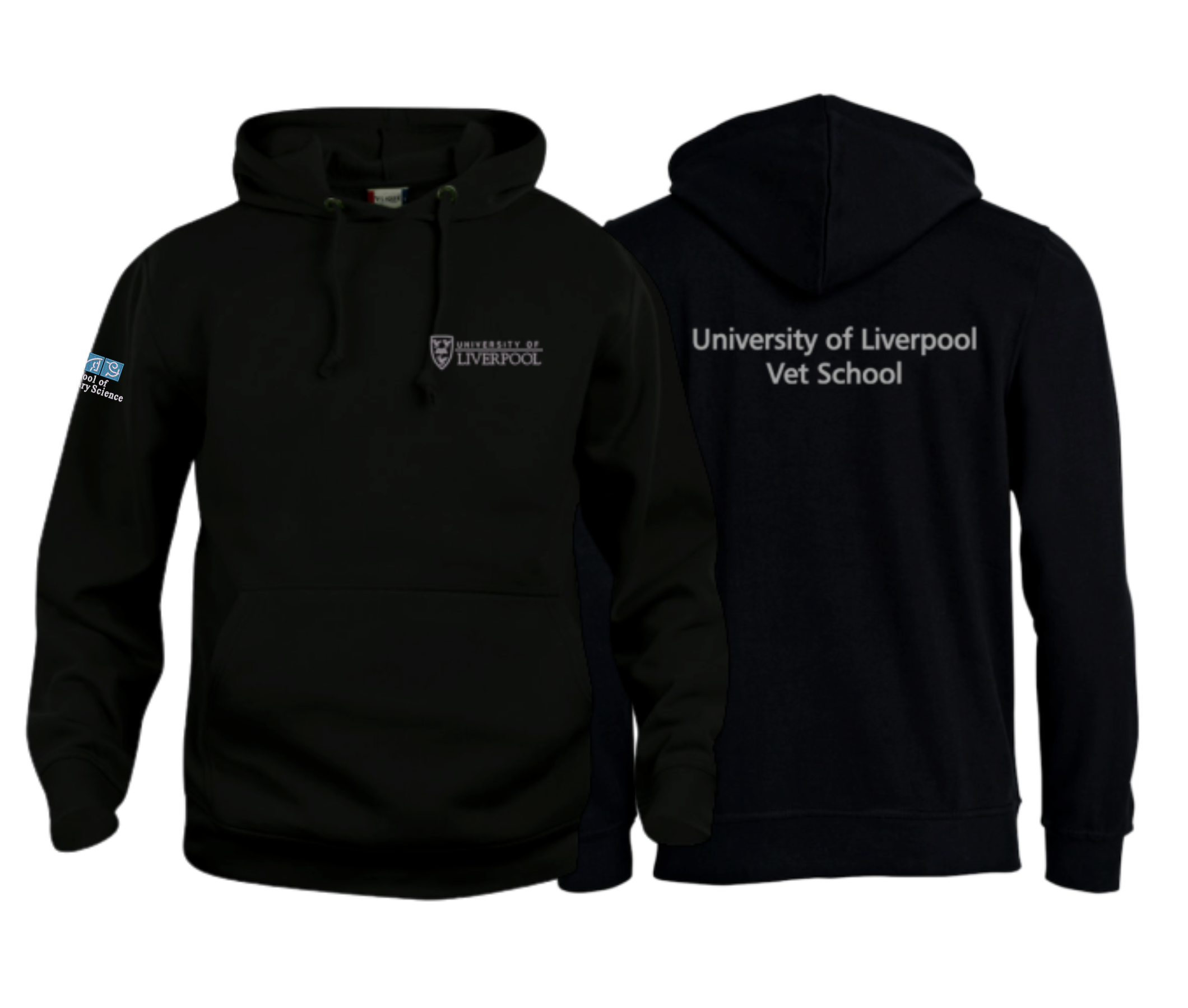 Cotton Rich Unisex Hoodie with embroidered logo left breast