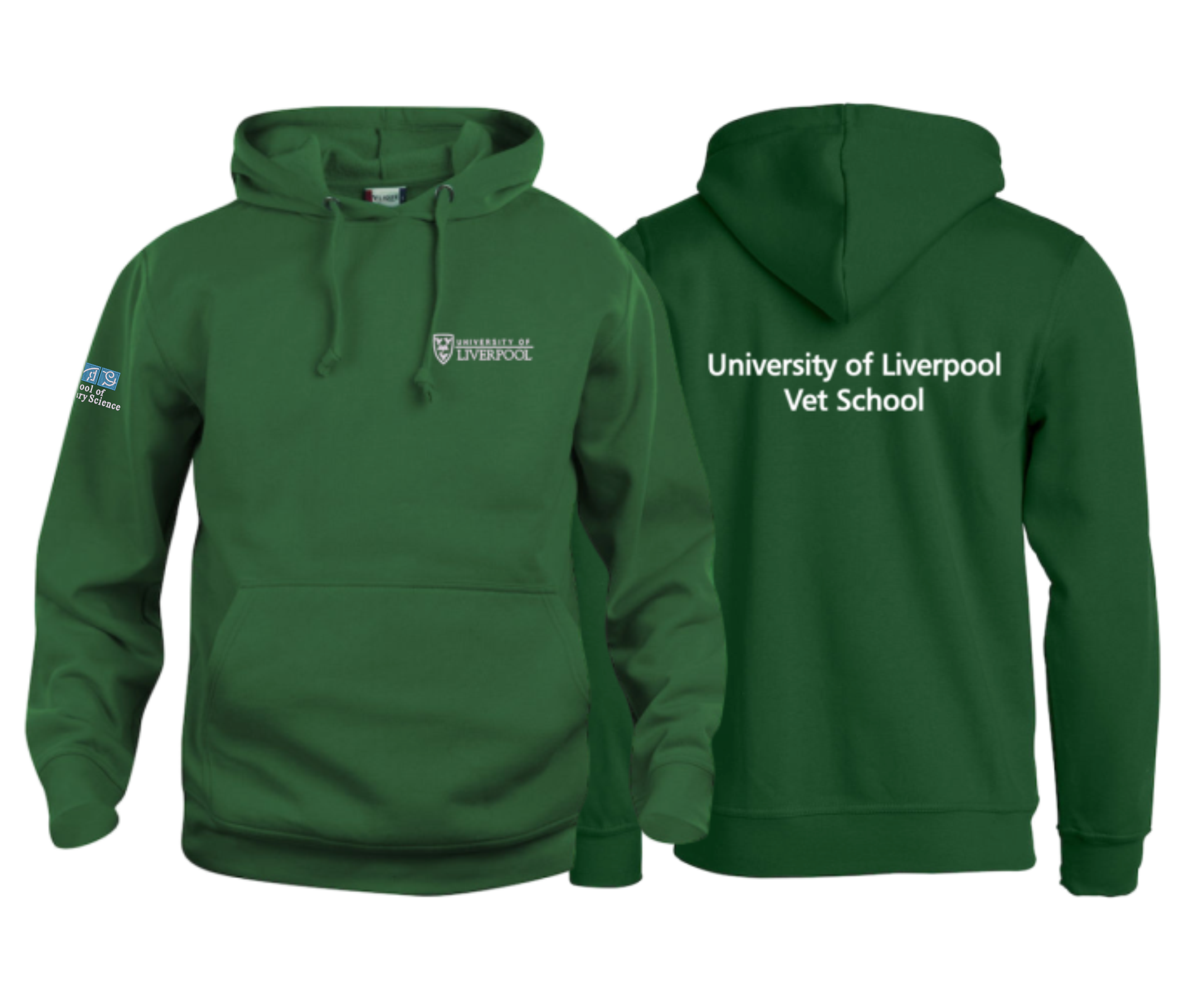 Cotton Rich Unisex Hoodie with embroidered logo left breast